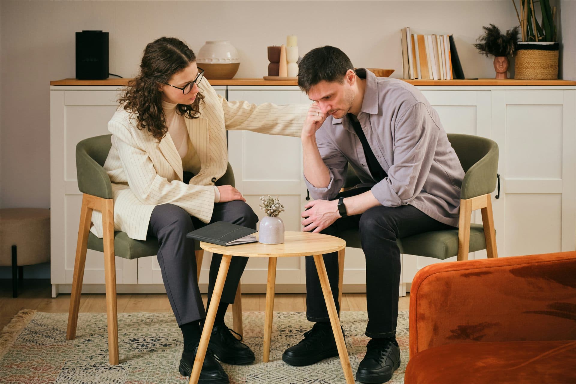 Une séance d'accompagnement individuelle, dans un cadre chaleureux.